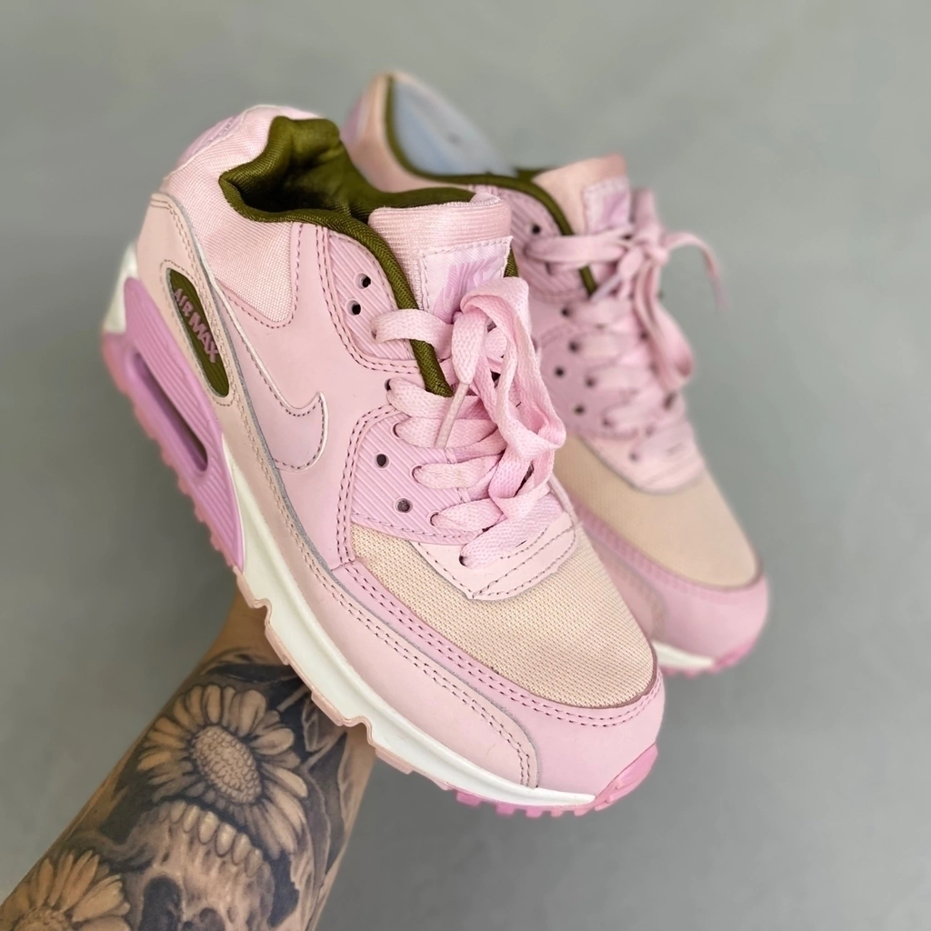 Tenis Nike Air Max 90 Rosa Feminino Gripho Shoes